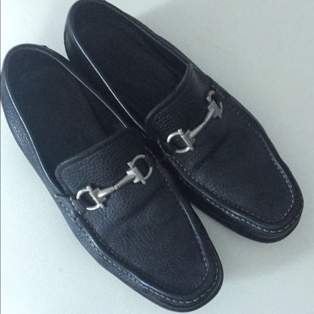 Salvatore ferragamo loafer men shoes black